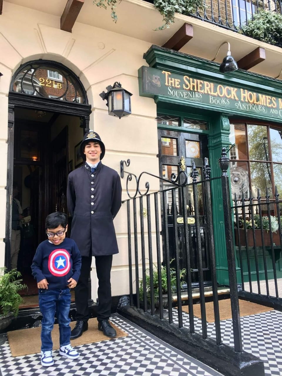 Omar at the Sherlock Holmes exhibition