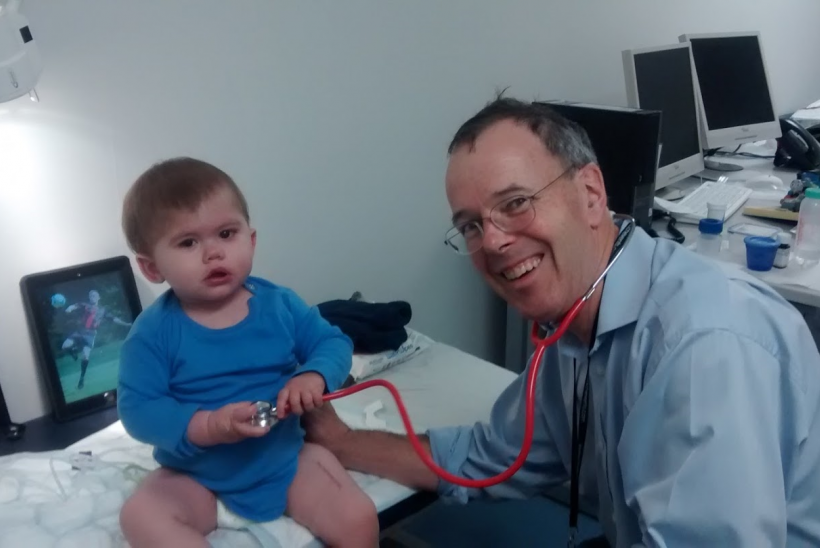 Professor Davies and Daniel