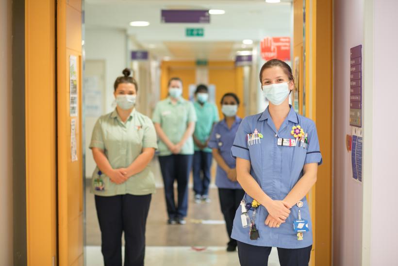 Nurses on Caterpillar outpatients - GOSH 