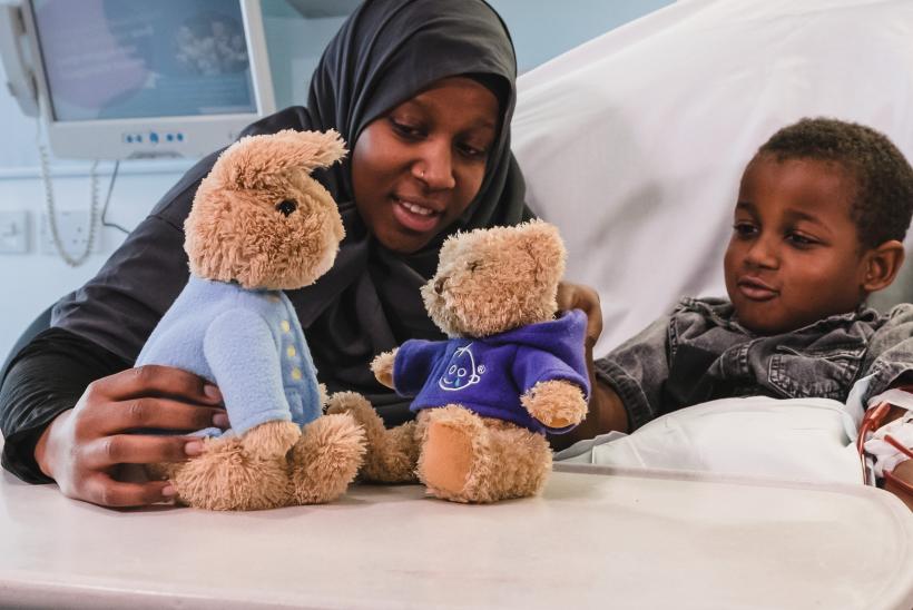 mum and patient on GOSH ward